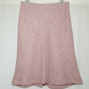 SISLEY Designer Wool Blend Skirt Pink Size 40/M